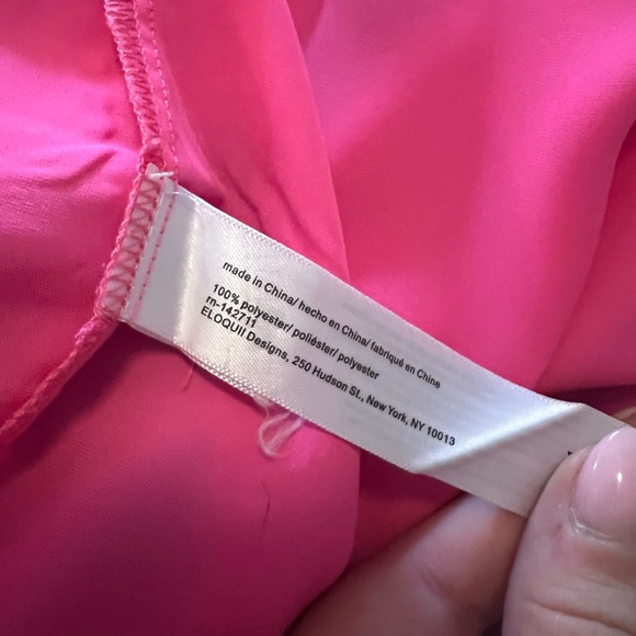 Eloquii Pink Satin Wrap Maxi Dress - Picture 12 of 12